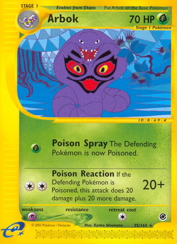 Arbok (35/165) [Expedition: E-Card Base Set]