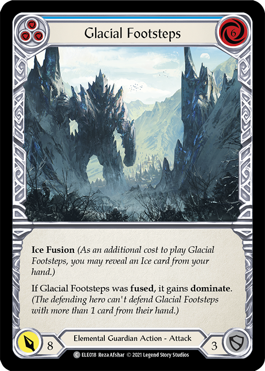 Glacial Footsteps (Blue) [ELE018] (Tales of Aria) 1st Edition Rainbow Foil