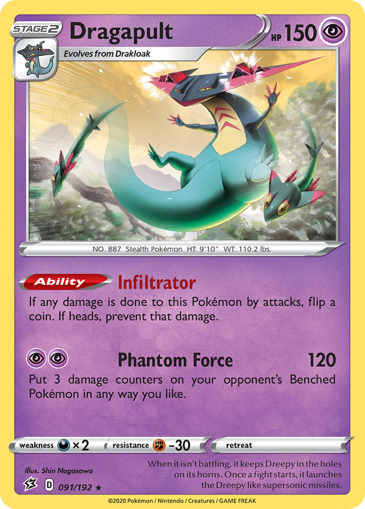 Dragapult (091/192) (Sword & Shield: Rebel Clash) [Theme Deck Exclusive]