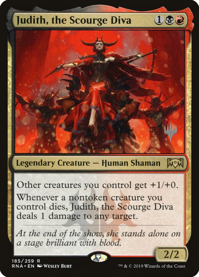 Judith, the Scourge Diva (Promo Pack) [Ravnica Allegiance Promo Pack]