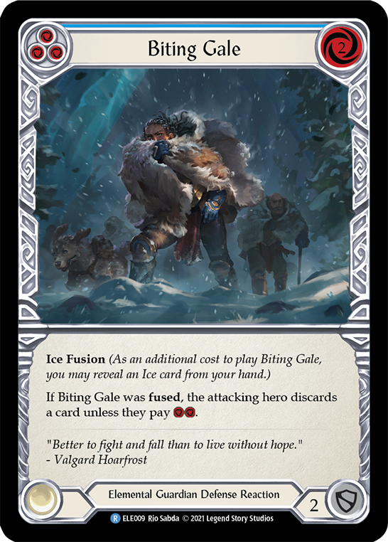 Biting Gale (Blue) [ELE009] (Tales of Aria) 1st Edition Normal