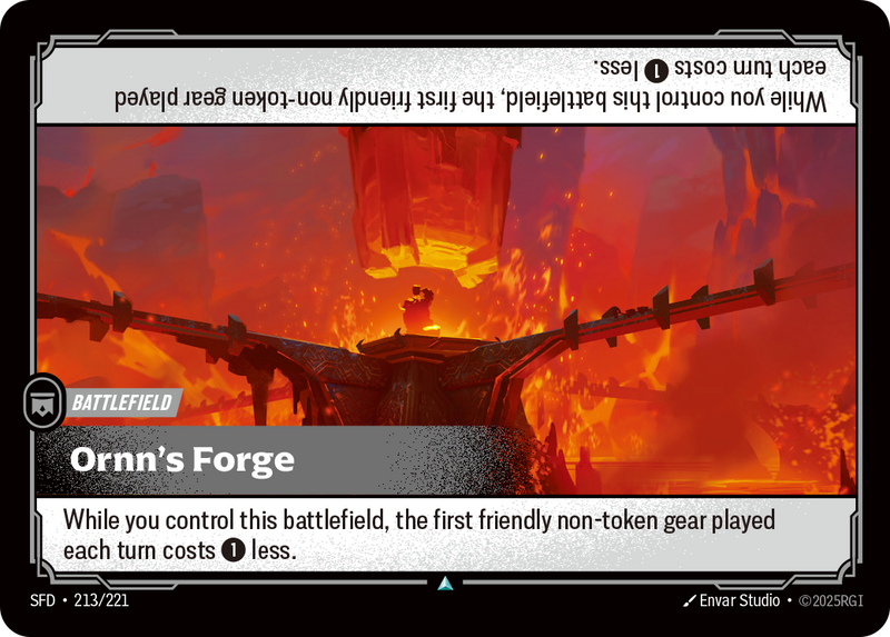 front of card Ornn's Forge [Spiritforged] 213/221