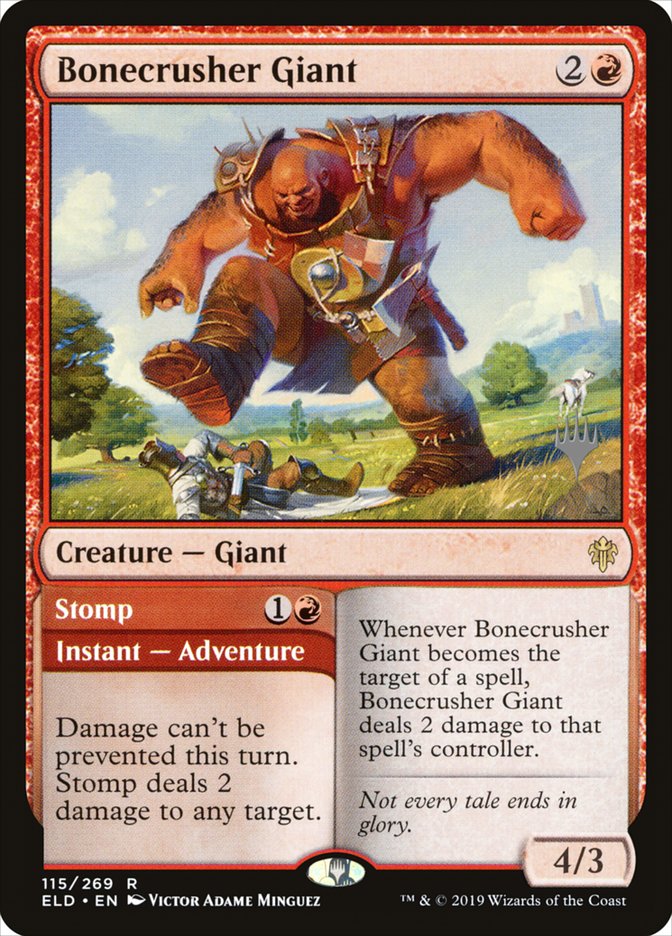 Bonecrusher Giant // Stomp (Promo Pack) [Throne of Eldraine Promo Pack]
