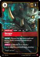 front of card Rengar, Pouncing [Spiritforged] 025/221