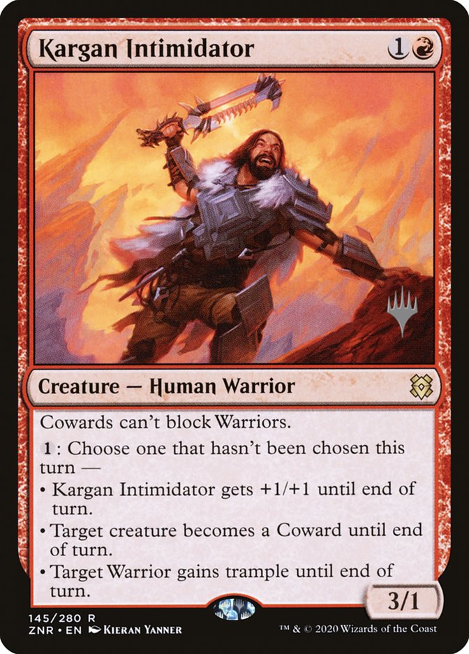 Kargan Intimidator (Promo Pack) [Zendikar Rising Promo Pack]