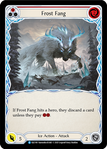 Frost Fang (Red) [ELE148] (Tales of Aria) 1st Edition Rainbow Foil