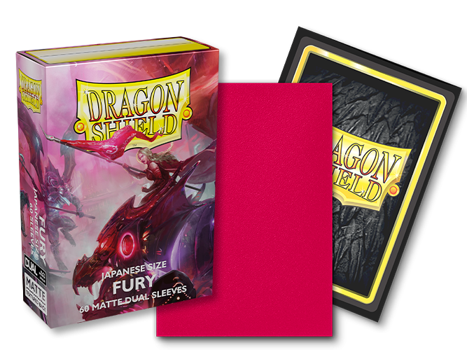 Dragon Shield: Japanese Size 60ct Sleeves - Fury (Dual Matte)