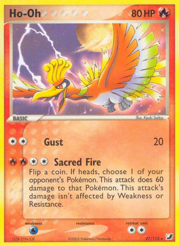 Ho Oh (27/115) (EX: Unseen Forces) [Theme Deck Exclusive]