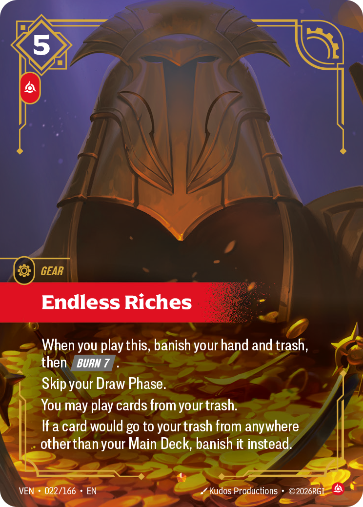 front of card Endless Riches [Vendetta] 022/166