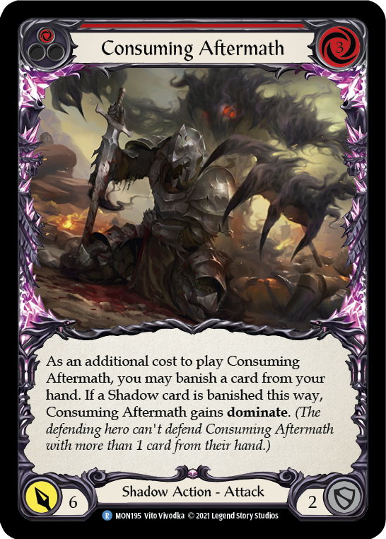 Consuming Aftermath (Red) [MON195] (Monarch) 1st Edition Normal