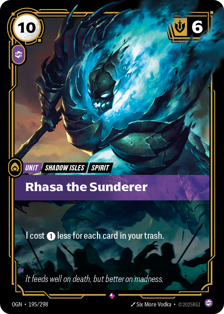 front of card Rhasa the Sunderer [Origins]