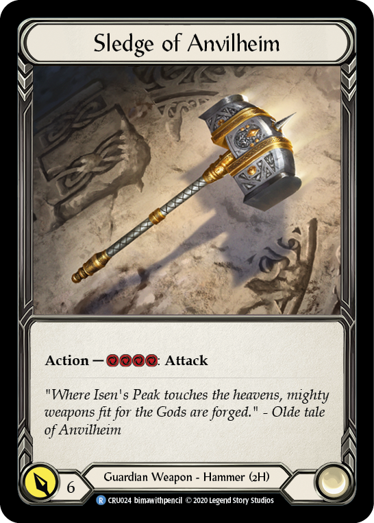 Sledge of Anvilheim [CRU024] (Crucible of War) 1st Edition Cold Foil