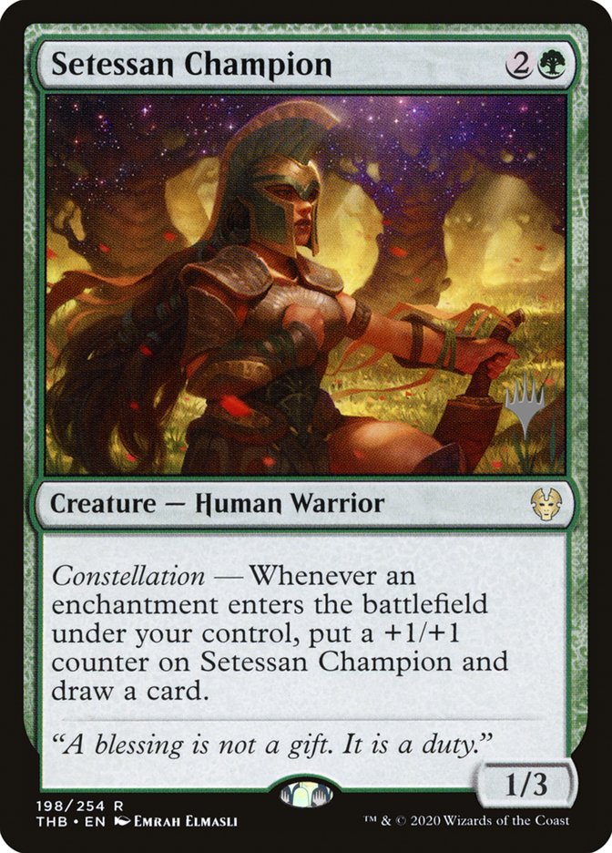 Setessan Champion (Promo Pack) [Theros Beyond Death Promo Pack]