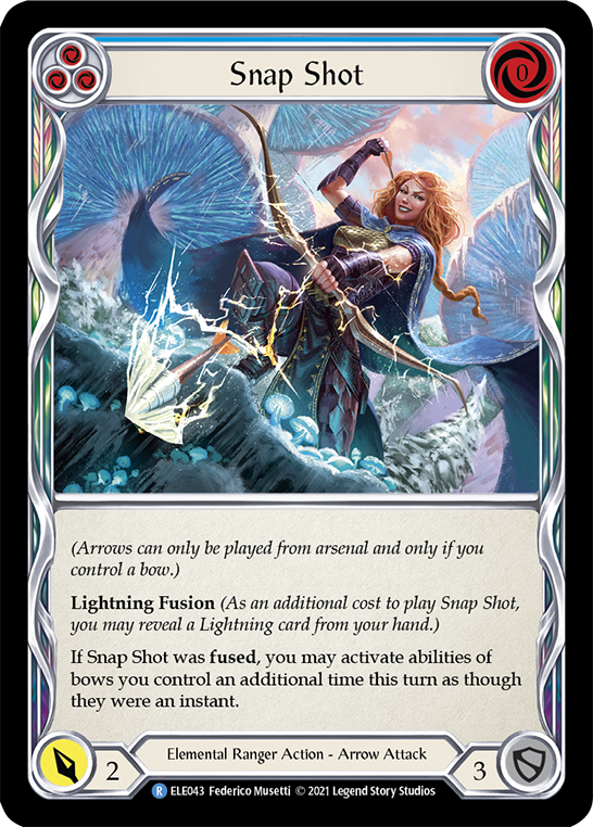 Snap Shot (Blue) [ELE043] (Tales of Aria) 1st Edition Rainbow Foil