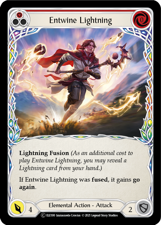 Entwine Lightning (Red) [U-ELE100] (Tales of Aria Unlimited) Unlimited Rainbow Foil