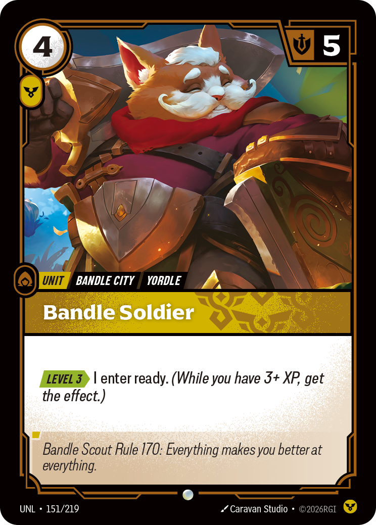 front of card Bandle Soldier [Unleashed] 151/219