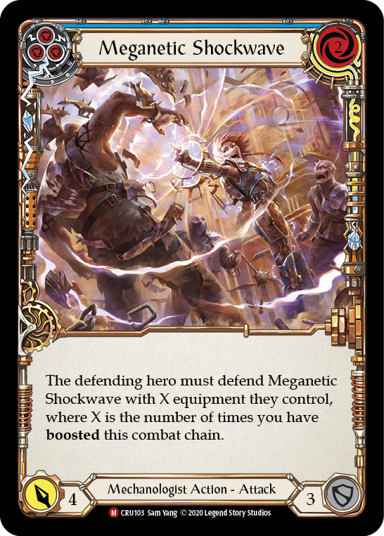 Meganetic Shockwave [CRU103] (Crucible of War) 1st Edition Normal