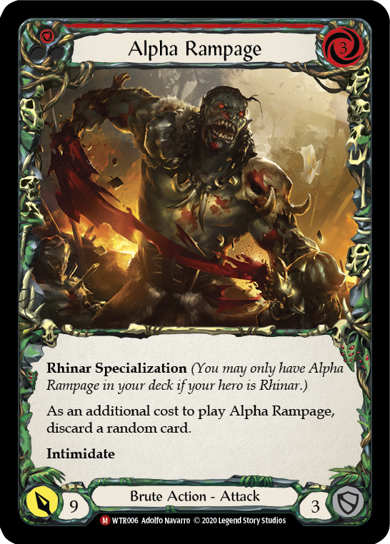 Alpha Rampage [U-WTR006] (Welcome to Rathe Unlimited) Unlimited Rainbow Foil