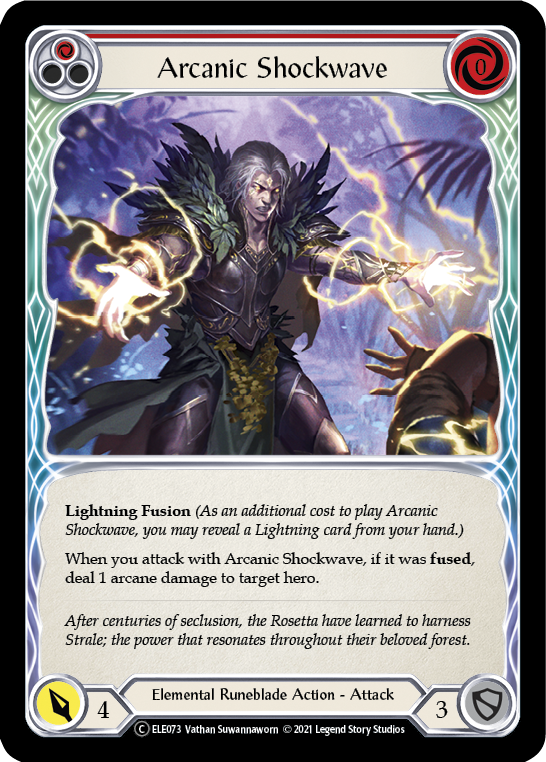 Arcanic Shockwave (Red) [U-ELE073] (Tales of Aria Unlimited) Unlimited Rainbow Foil