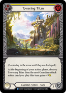 Towering Titan (Yellow) [CRU030] (Crucible of War) 1st Edition Rainbow Foil