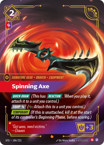 front of card Spinning Axe [Spiritforged] 186/221