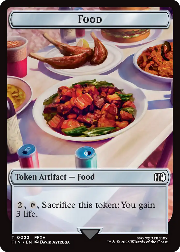 Hero (0004) // Food Double-Sided Token [FINAL FANTASY Tokens]