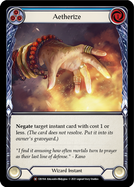 Aetherize [U-CRU164] (Crucible of War Unlimited) Unlimited Rainbow Foil