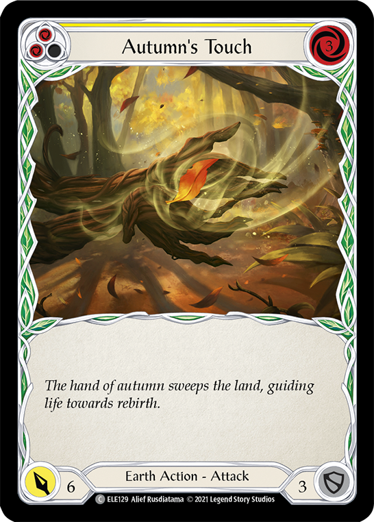 Autumn's Touch (Yellow) [ELE129] (Tales of Aria) 1st Edition Rainbow Foil