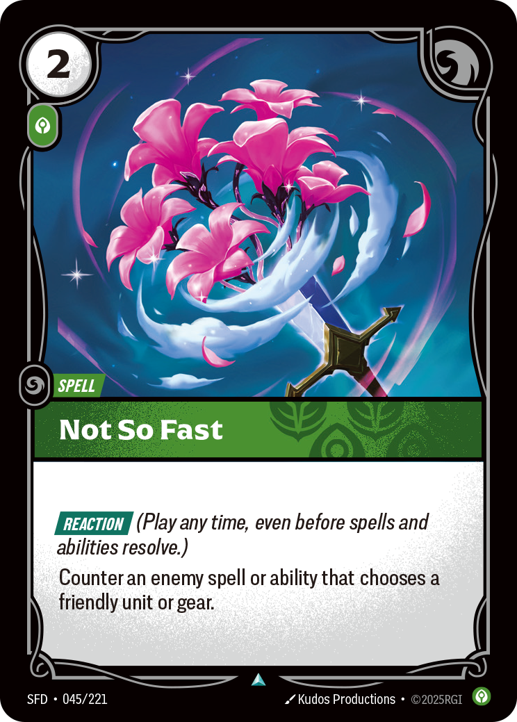 front of card Not So Fast [Spiritforged] 045/221