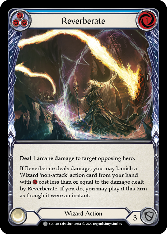 Reverberate (Blue) [U-ARC140] (Arcane Rising Unlimited) Unlimited Rainbow Foil
