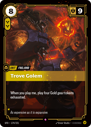 front of card Trove Golem [Spiritforged] 174/221