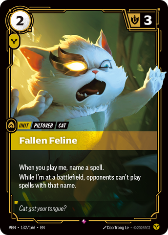 front of card Fallen Feline [Vendetta] 132/166