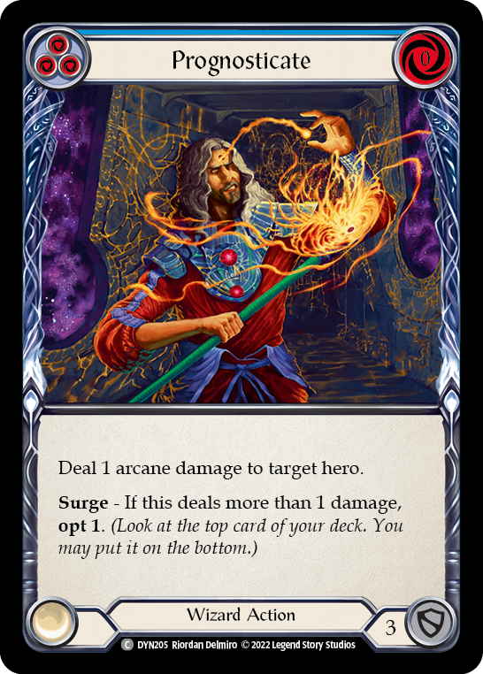Prognosticate (Blue) [DYN205] (Dynasty) Rainbow Foil