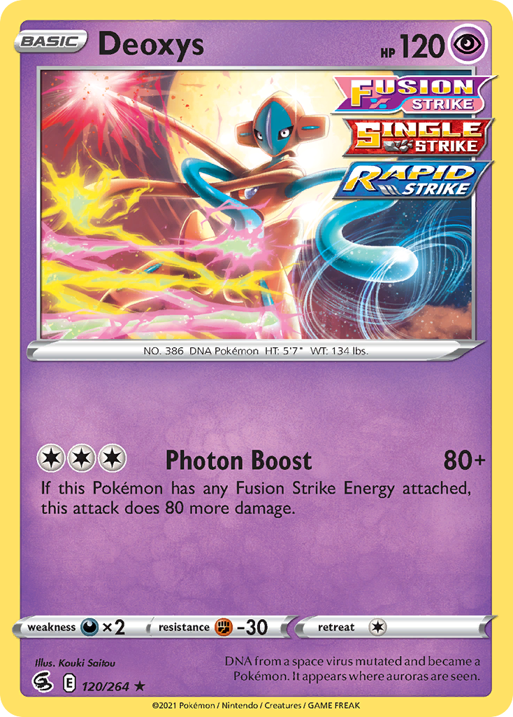 Deoxys (120/264) (Sword & Shield: Fusion Strike) [Theme Deck Exclusive]