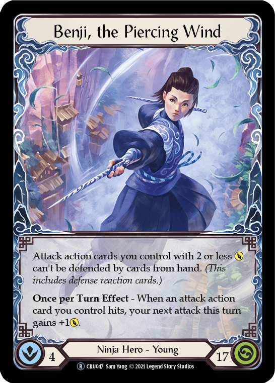 Benji, the Piercing Wind [U-CRU047] (Crucible of War Unlimited) Unlimited Rainbow Foil