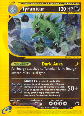 Tyranitar (66/165) [Expedition: E-Card Base Set]