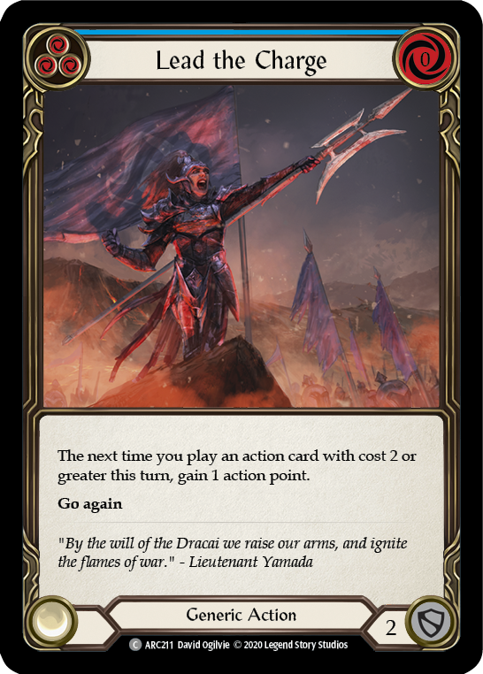 Lead the Charge (Blue) [U-ARC211] (Arcane Rising Unlimited) Unlimited Normal
