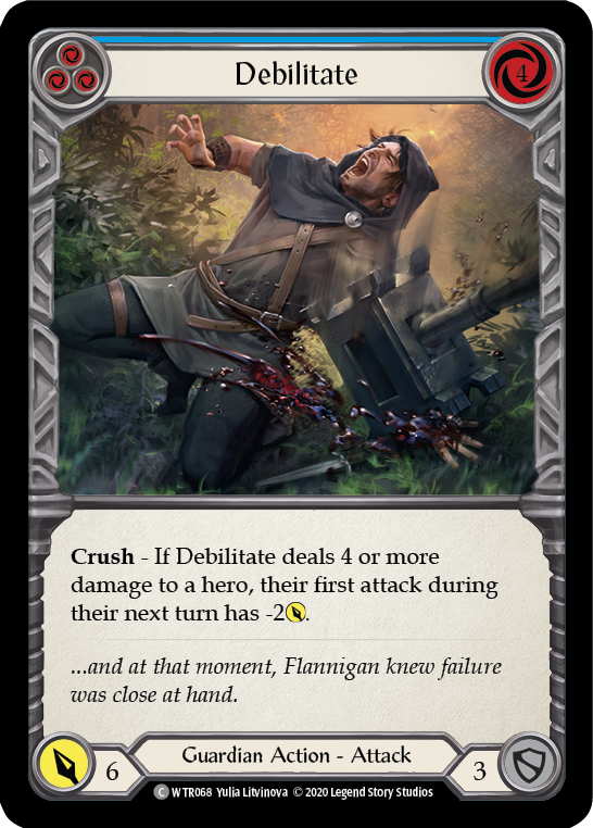 Debilitate (Blue) [U-WTR068] (Welcome to Rathe Unlimited) Unlimited Rainbow Foil