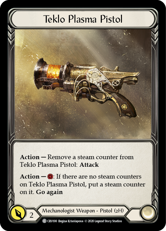 Teklo Plasma Pistol [CRU100] (Crucible of War) 1st Edition Normal