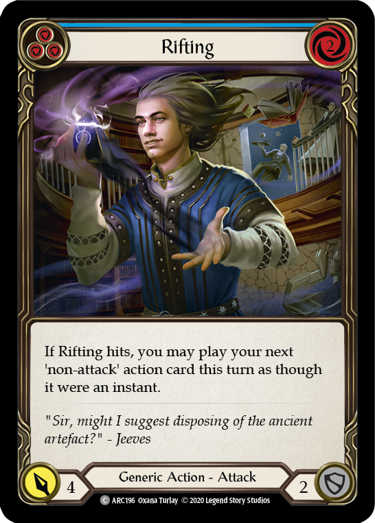 Rifting (Blue) [U-ARC196] (Arcane Rising Unlimited) Unlimited Rainbow Foil