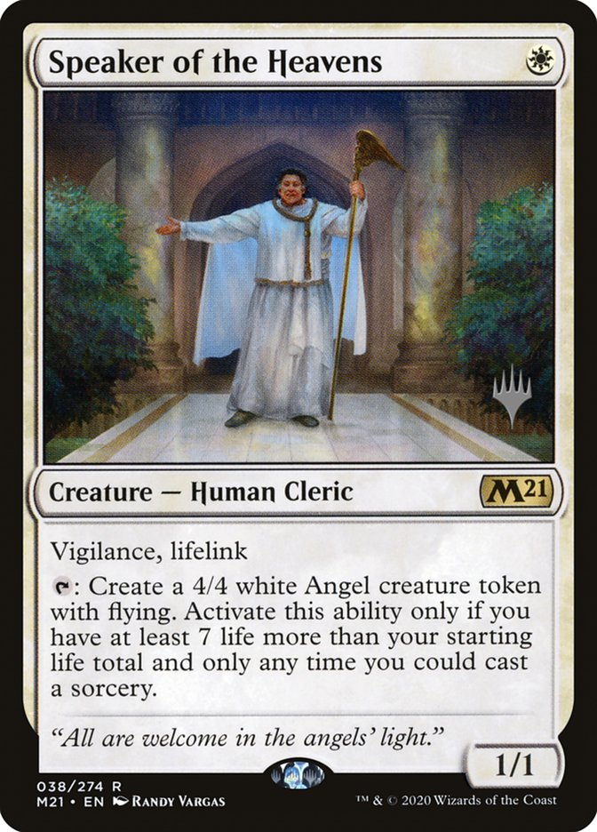 Speaker of the Heavens (Promo Pack) [Core Set 2021 Promo Pack]
