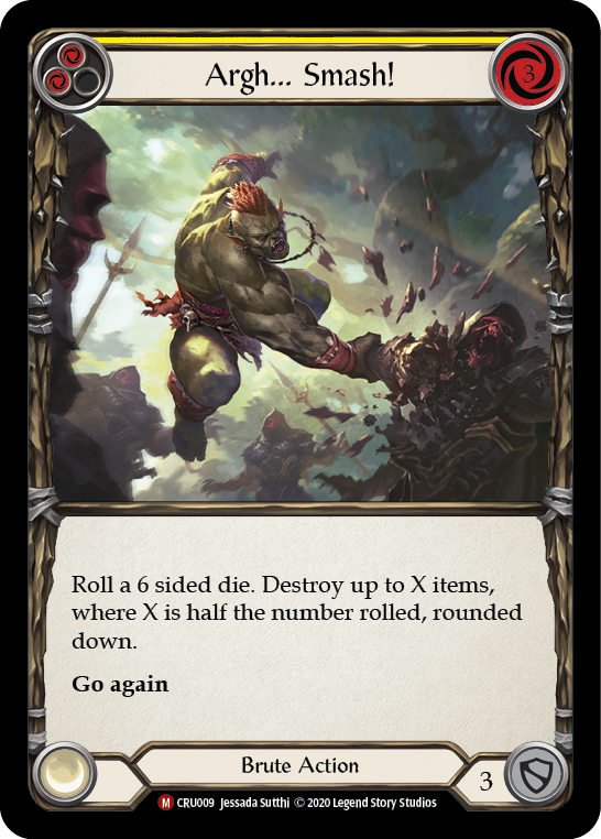 Argh... Smash! [CRU009] (Crucible of War) 1st Edition Normal