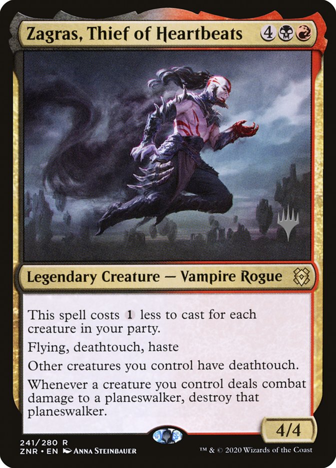 Zagras, Thief of Heartbeats (Promo Pack) [Zendikar Rising Promo Pack]