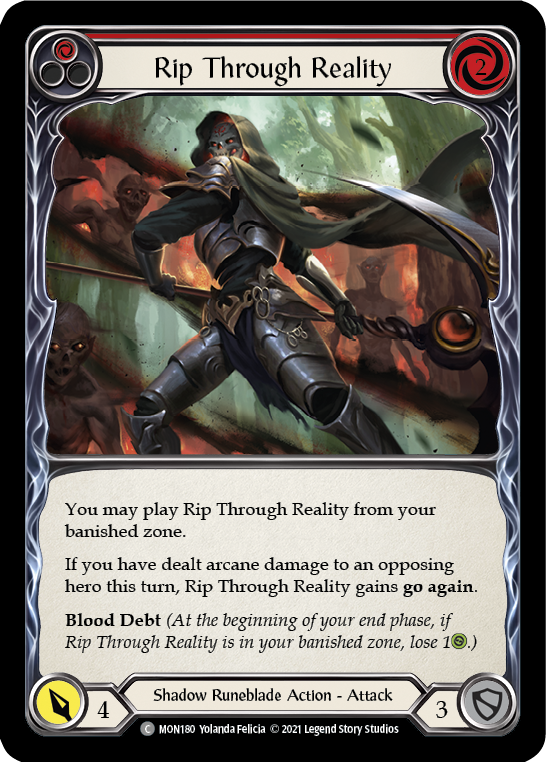Rip Through Reality (Red) [MON180] (Monarch) 1st Edition Normal
