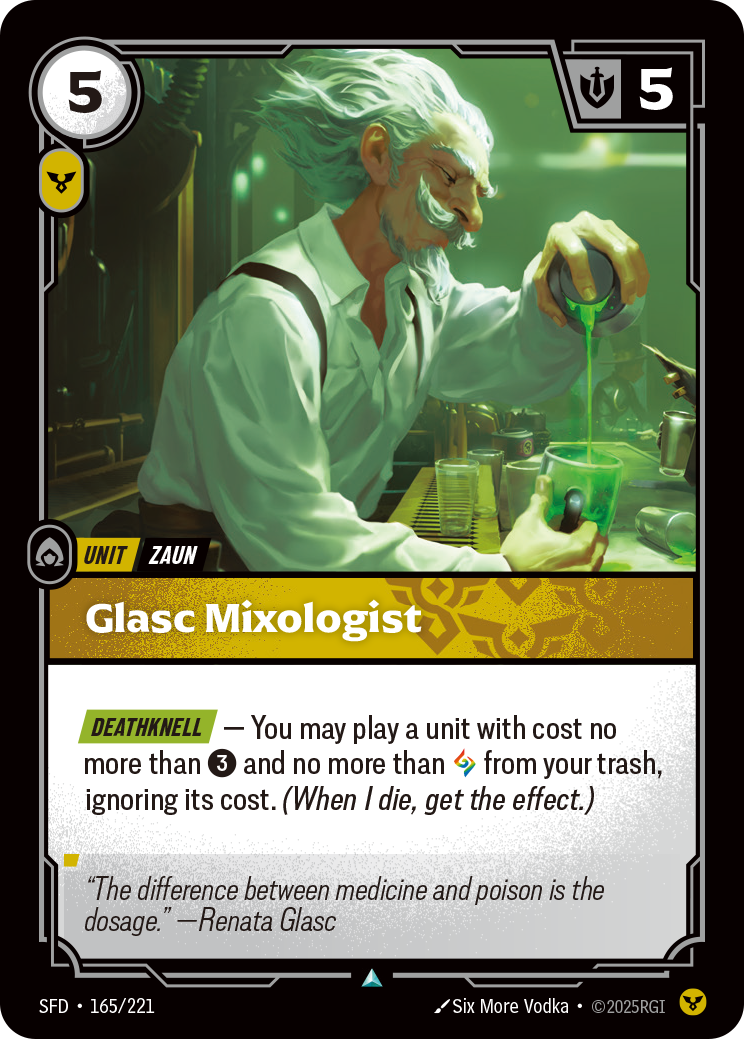front of card Glasc Mixologist [Spiritforged] 165/221