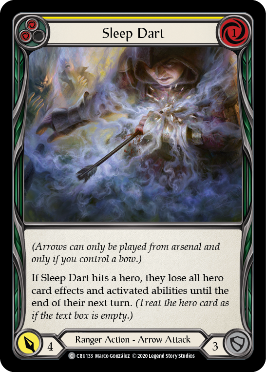 Sleep Dart (Yellow) [CRU133] (Crucible of War) 1st Edition Normal