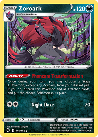 Zoroark (103/203) (Sword & Shield: Evolving Skies) [Theme Deck Exclusive]