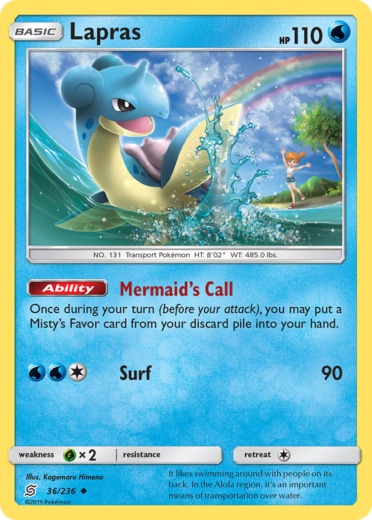 Lapras (36/236) [Sun & Moon: Unified Minds]