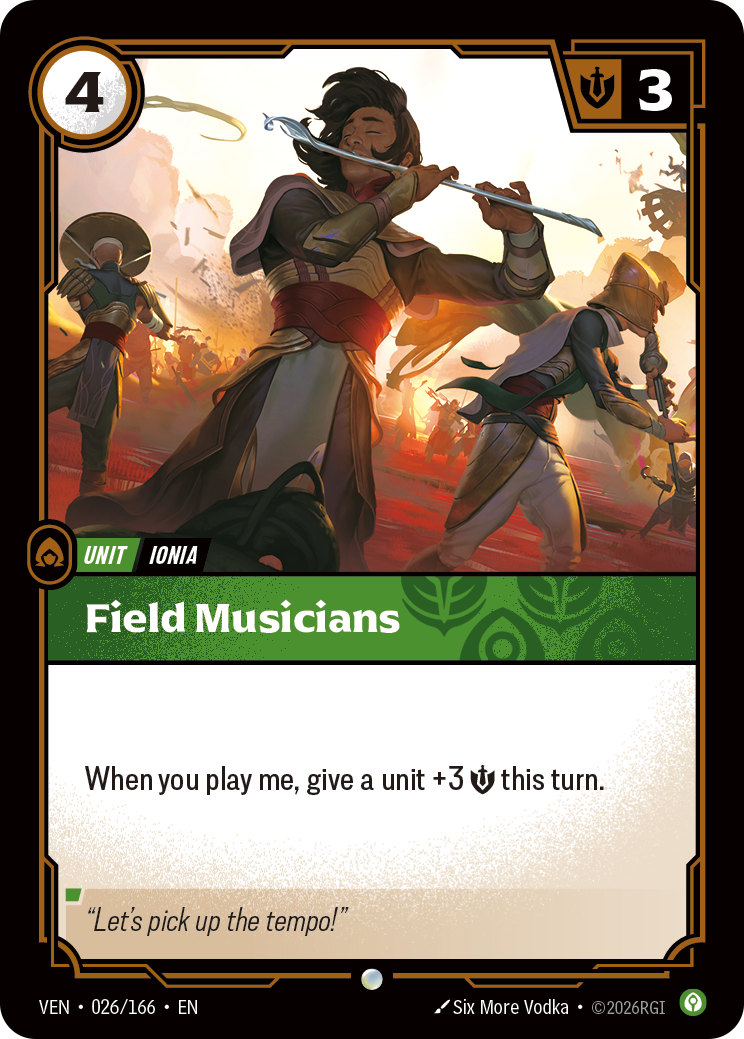 front of card Field Musicians [Vendetta] 026/166