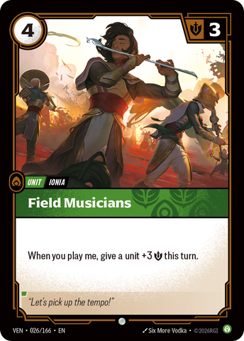 front of card Field Musicians [Vendetta] 026/166